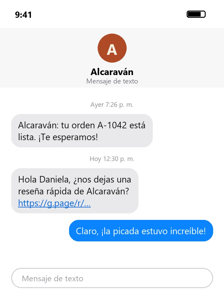 The review request the next day